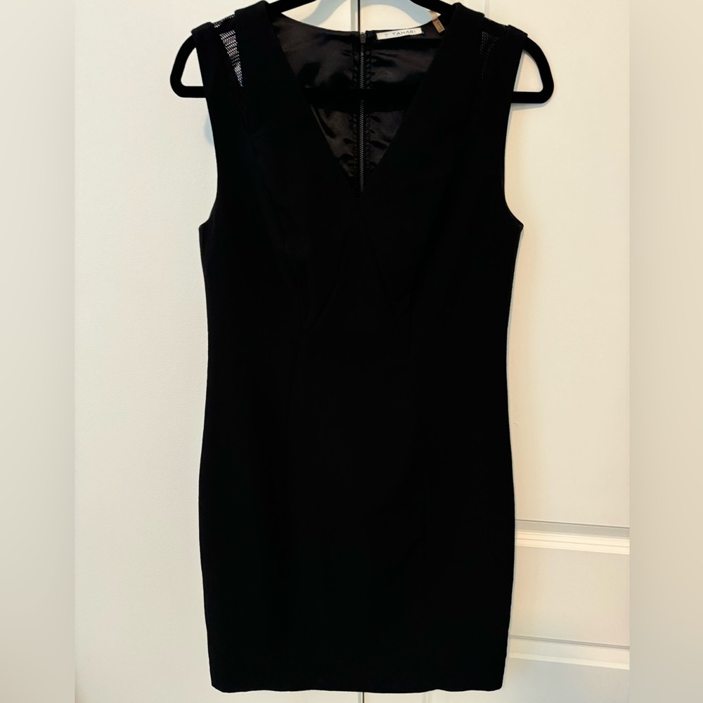 Tahari Black Sheath Dress